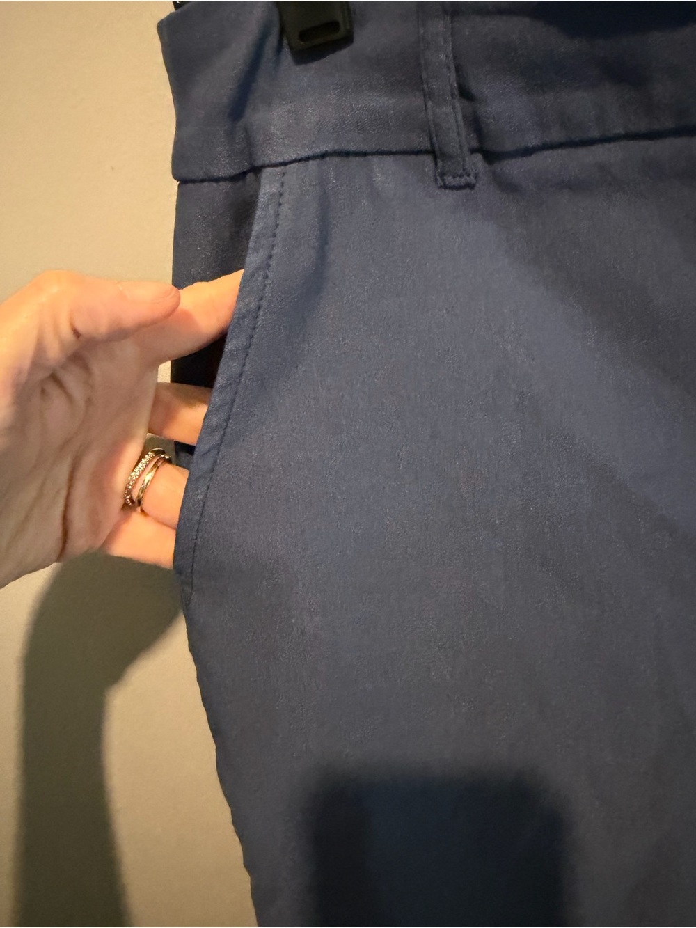 Tribal Blue Straight-Leg Pants - Picture 3 of 4